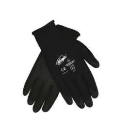 NINJA Large Black Nylon Gloves (PVC Coating) - 1 pair 
